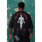 YOUNGLA 영엘에이 영라 골드짐 뉴에이지 헬스 짐 반팔 티셔츠 : 짐슬레져