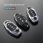 자동차 아연 합금 키 케이스 홀더, 닛산 Versa Maxima Rogue Armada Sentra Qashqai XTrail, Infiniti FX35 QX50 액세서리... 