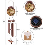 38인치 벌새 야외용 바람 소리 태양등을 매달고 있는 엄마를 위한 파티오 마당을 정원 장식 여성 할머니를 크리스마스 야외 선물 ngbird... 