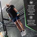 체조를 위한 LYFT-RX 밸리언트 그립, 고무 코팅, 노홀 핑거리스 핸즈/팜 그립, 헤비 듀티 손목 스트랩, 미끄럼 방지, 분필 필요 없음 : 더드림인