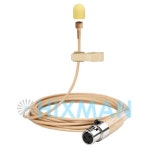 HIXMAN 베이지 LB6AK OmniDirectiona Lav Lavalier 옷깃 콘덴서 마이크 AKG SAMSON Audix 무선 벨트팩 송신기 : HARRISON