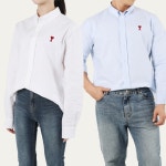 [AMI]아미 스몰 하트로고 옥스포드 셔츠 : 문앤컴퍼니