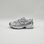 [국내매장판] 뉴발란스 키즈 운동화 벨크로 끈없는 찍찍이 밴딩 발볼넓은 WIDE 신발 화이트네이비(740), 210 : 올에이비