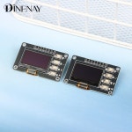 SSD1315 상의재 0.96인치 12864 디스플레이 모듈 4키 매트릭스 인터페이스 갖춘 OLED 흰색/파란색 화면 : 미주투