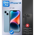 iPhone 14 COSE CLEAN CASE CASE SHIELD IPHEN 14 I E S 이중 링 홀더가있는 스탠드 조절 가능 및 접이식 충격 방지 보호 커버 6 1 인치... 