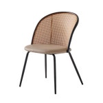 MN 라탄 등받이 의자 2색 탁자의자 : MNM 77