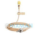 HIXMAN 무지향성 라발리에 라펠 콘덴서 마이크, Saramonic UwMic Nady Azden Senal Boya 무선용, 베이지 LB6NL : HARRISON