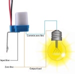 2PCS AC 110V 220V DC 12V 24V 10A 자동 켜짐 꺼짐 Pocell 가로등 스위치 50-60Hz  제어 Poswitch 센서 : 지편선