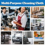픽스스미스 샵 타월, 150팩, 극세사 청소용 청소용 타월, 없음, 헝겊, 보풀 천 x 11.5 인치 11.5 벌크, 스크래치 극세사 집안일용 자동차용... 
