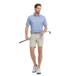 남성용 루앙 폴로 셔츠 모이스처 위킹 퀵 드라이 경량 자카드 퍼포먼스 캐주얼 칼라 골프 : 노크템 Knoketem