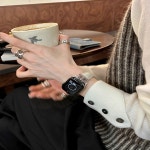 apple 호환용 Watch Ultra 10 9 8 7 6 SE 5 4 용 고급 가죽 밴드 호환 38mm 40mm : 디엠케이92