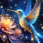 CEUHROG 새 다이아몬드 아트 키트, DIY 벌새 페인팅 원형 도트, 5D 풀 드릴 키트 및 공예품 홈 월 장식 14 X 인치 : 고토박스