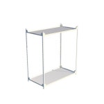 MN 2단 스틸 선반장 800x400 2색 선반책장 2단책장 : MNM 77