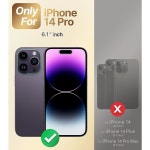 더블 링 킥 스탠드 스탠드와 XYZ iPhone 14 프로 케이스, 여자 여자 하트 디자인 iPhone 14 Pro와 호환됩니다. Black iPhone 12 : 픽쉽