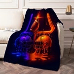 60x50, 네온 드립 아트 - 헬멧과 골대, 소프트 라이트 웜 플란넬, 게임 데이, 소년 방 장식, 경기장, 남성과 청소년을 선물 (축구) : 후아후아랜드