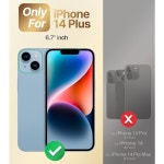 iPhone 14 플러스 케이스 용 XYZ 스탠드, 더블 링 킥 스탠드가있는... 보호 커버 하트, 아이폰 14 플러스, 핑크 Black iPhone 12 : Baro직구
