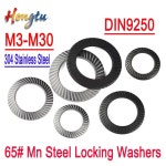 304 스테인레스 스틸/65  MN 강철  와셔(M3-M30) - 5/10/100개 DIN9250  경사 다양한  사용 가능 : 성유유통575