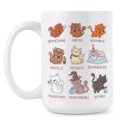 리비의 벤치마크 27 디자인 포터 캣츠 귀여운 고양이머그컵 예쁜컵 커피잔 머그잔 커피 : 루미아핏