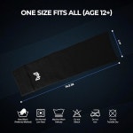 메디캡틴 프리컷 축구 양말 소매, 그립 양말의 동반자, 정강이 보호대, 압박 레그 워머를 단단히 고정합니다 Black One Size : 엔제이픽스토어