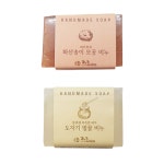 제주이야기 천연수제 화산송이 비누+벌꿀 클렌징 비누 : 세컨박스