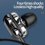 호환 유선 게임 이어버드 마이크 포함 소음 차단 3.5mm 잭 인 이어 이어폰 PC 장치 휴대폰 핸드폰 스마트 : 풋내이