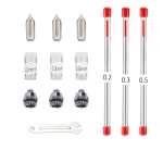 3가지 의 0.2/0.3/0.5mm 에어 브러시 노즐 바늘 캡 교체 부품 116 도구 액세서리 : 베스트321브이