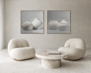 복들어오는 달항아리 그림 힐링 풍수 인테리어 현관 거실 액자 집들이 가게 선물 포스터종이 30호 72.7x72.7cm : 인메이블