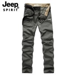 Jeep Spirit 남성 카고 긴바지 여름 여행 작업복 면팬츠 : 써본핏