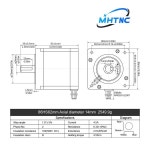 Nema 34 오픈 루프 스테퍼 모터 2상 86HS82 4.5N.m 4.5A 643ozin CNC 라우터 고토크용 14mm 샤프트가 있는 4리드 DC 엔진... 