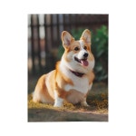 강아지 코기 던지기 담요 울트라 소프트 포근한 플리스 가벼운 따뜻한 침대 올 시즌 가정용 거실 소파 60인치 X50 Black 40 x30 : 포멜로플랜