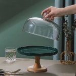 케이크 뚜껑 유리돔 보관함 투명 8 5 디저트 플레이트 1 직경 케익 무연 유리 덮개 13cm 원형유리뚜껑(폼입) : 사뿐여운길