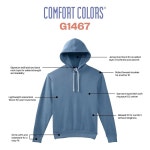 컴포트 컬러 경량 면 후드 스웨트셔츠, 스타일 G1467 Blue Jean Small : 웅이모아