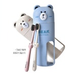 곰칫솔통 손잡이형 유치원 어린이집 휴대용 칫솔케이스 : 굿이지샵