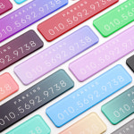 패션 주차번호판 아크릴 와이드 주차알림판 논슬립 차량 전화 핸드폰 번호 : 젤리키