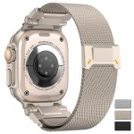 apple 호환용 Watch Ultra 2/1 용 밀라노 티타늄  밴드 호환 49mm  10 9 8 7 6 5 4 마그네틱 : 디엠케이92
