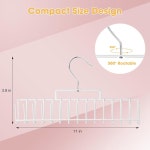 2팩 헤어 익스텐션 홀더, 행거, 엑스트라 와이드 직조, 풀 길이 브레이딩 헤어, 랙, 스타일링, 세탁, 건조를 위한 다층 이발소, 화이트 Black... 