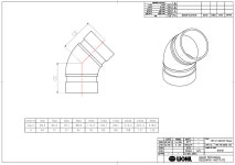 원일 홈 엘보45도 100A 그루브조인트 엘보 : 이투수도배관