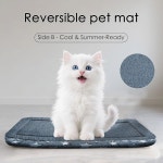 매트, 부드러운 개집 패드, 반려견과 고양이를 위한 내구성 있는 편안함 가정용 및 네이비블루앤스타, 18 14 1 5 Gray XS(18 14 1.5 : 도어투어스