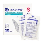에스디메디칼 멸균 진료용장갑 소독 라텍스 글러브 병동용 장갑 50조 : 브라이트메디