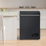 TABU 7.0 입방피트 가슴 냉동고, 7단계 조절 가능한 온도 조절기 및 탈착식 바구니, 저소음, 프리스탠딩(블랙, Cu.Ft.)이 있는 컴팩트 탑... 