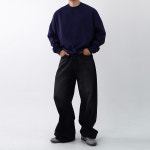 1+1 합포 벌룬 남자오버핏맨투맨 어깨넓어보이는맨투맨 : Onl