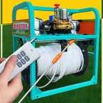 자동 농약 호스릴 감는 호스감기 리모컨 분무기 권선기 농약줄 48-72V 호스릴 : 원구매대행