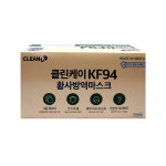클린케이 KF94 황사방역마스크 대형 50매입 덴탈형 식약처허가 마스크 : MR팜