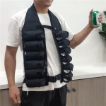 12 팩 맥주 마시는 조끼 멀티 포켓 홀스터 보관함 내부 머니 홀더 바베큐 파티 개그 Brown : 에이엘 트레이더스