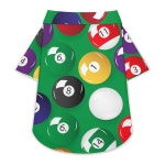 당구장 테이블볼 강아지 옷 셔츠 조끼 소형견 고양이용 경량 반려동물 의상 XS : 웅랜드