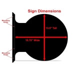 장식 개념 이동식 주유소 양면 차고 플랜지 표지판 : 조이소피
