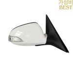자동차 백미러 어셈블리 3/5 와이어 렌즈 포함 조정 LED 방향 지시등 현대 엘란트라 2008-2010 : 스팀팩마린