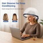 in 1 페이셜 및 헤어 스티머, 페이스 스티머 헤어 보습 수분 공급 시스템 어, 가정이나 미용실에서 개인... 