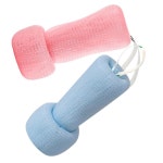 토비난나 2개 페이스 각질 제거 브러시 포밍 넷 바디 스크러버 메쉬 페이스 클렌징 스크러버 : darius012