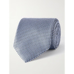톰포드 체크 블루넥타이 캐주얼넥타이 실크 자카드 : 엘밀라노